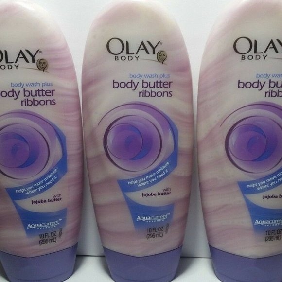 3 Olay Body Body Wash Body Butter Ribbons Jojoba - Picture 1 of 13